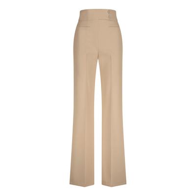 Anzughose NICOWA "COREANA", Damen, Gr. 42, N-Gr, beige, Obermaterial: 89% Polyester PES. 11% Elasthan EL., uni, modern fit, Hosen Anzughose, im Marlene-Stil