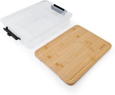 Farberware Snackle Box: 11-Compartment Organizer with Bamboo Lid, 11x16