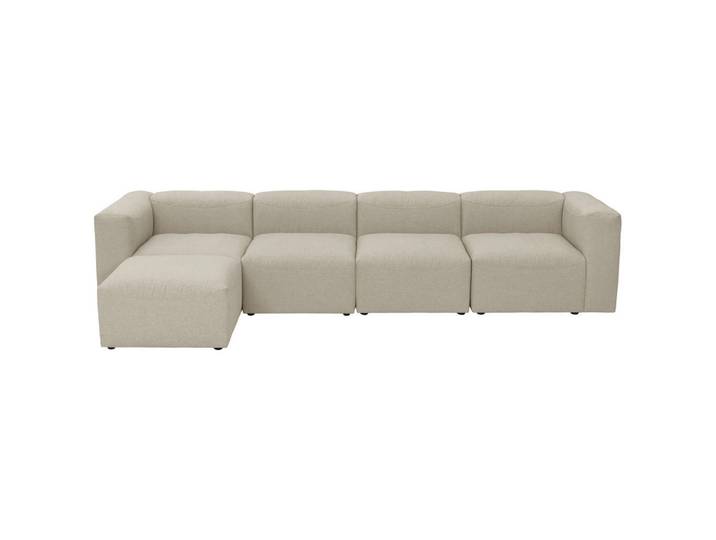 Max Winzer Ecksofa Lena, Creme, Kunststoff, Ottomane links, L-Form, 350x175 cm, Goldenes M, Made in Germany, Typenauswahl, Rücken echt, Wohnzimmer, Sofas & Couches, Wohnlandschaften, Ecksofas