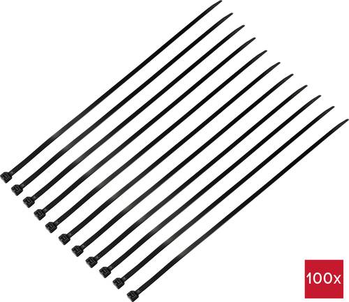 TRU COMPONENTS TC-12533368 Kabelbinder 550mm 8mm Schwarz 100St.
