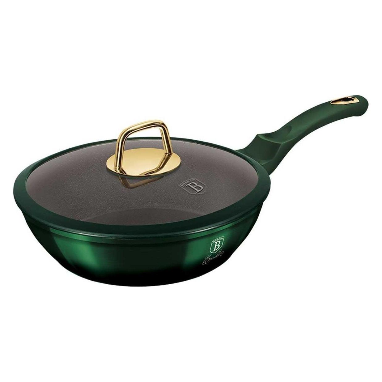 BerlingerHaus TITANE FRYER 24cm BH-6049 EMERALD (Bratpfanne, Aluminium, 24 x 6.50 cm) (BH-6049)