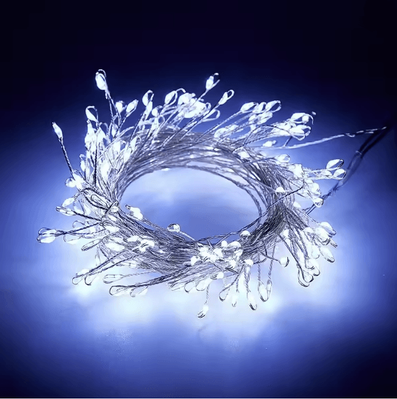 Inspire Essentials GlowCascade USB Firecracker Fairy String Lights 6m 200led white
