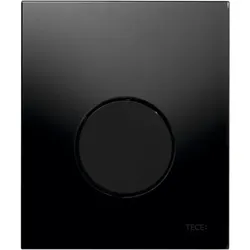 TECEloop Urinal Betätigungsplatte 9242657 Glas schwarz, Taste schwarz