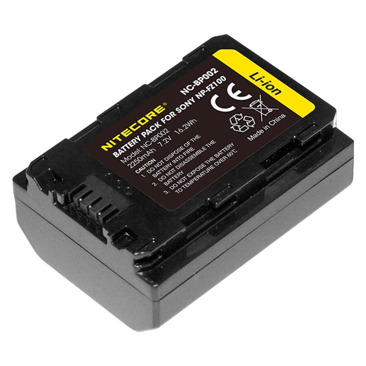 Nitecore NP-FZ100 Kamera Akku für Sony (Kamera Akku) (NP-FZ100)