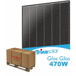 Palettenabnahme Trina 470W Solarmodul Vertex S+ Glas Glas TSM-470NEG9R.28