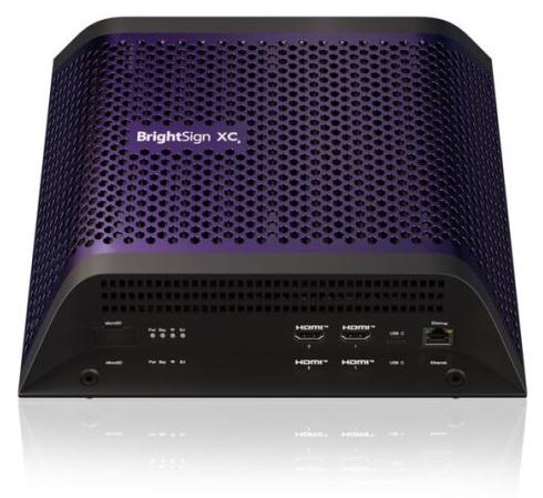 BrightSign XC4055, Violett, H.264, H.265, M2TS, MKV, MOV, MP4, MPEG2, MPEG4, MTS, TS, TS4, VOB, BMP, JPEG, PNG, 7680 x 4320 Pixel, AAC, MP2, MP3, WAV, Flash