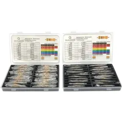 Quadrios Kohleschicht-Widerstands-Set - 800 tlg. (400 St. 0.25W / 400 St. 0.5W), Widerstand