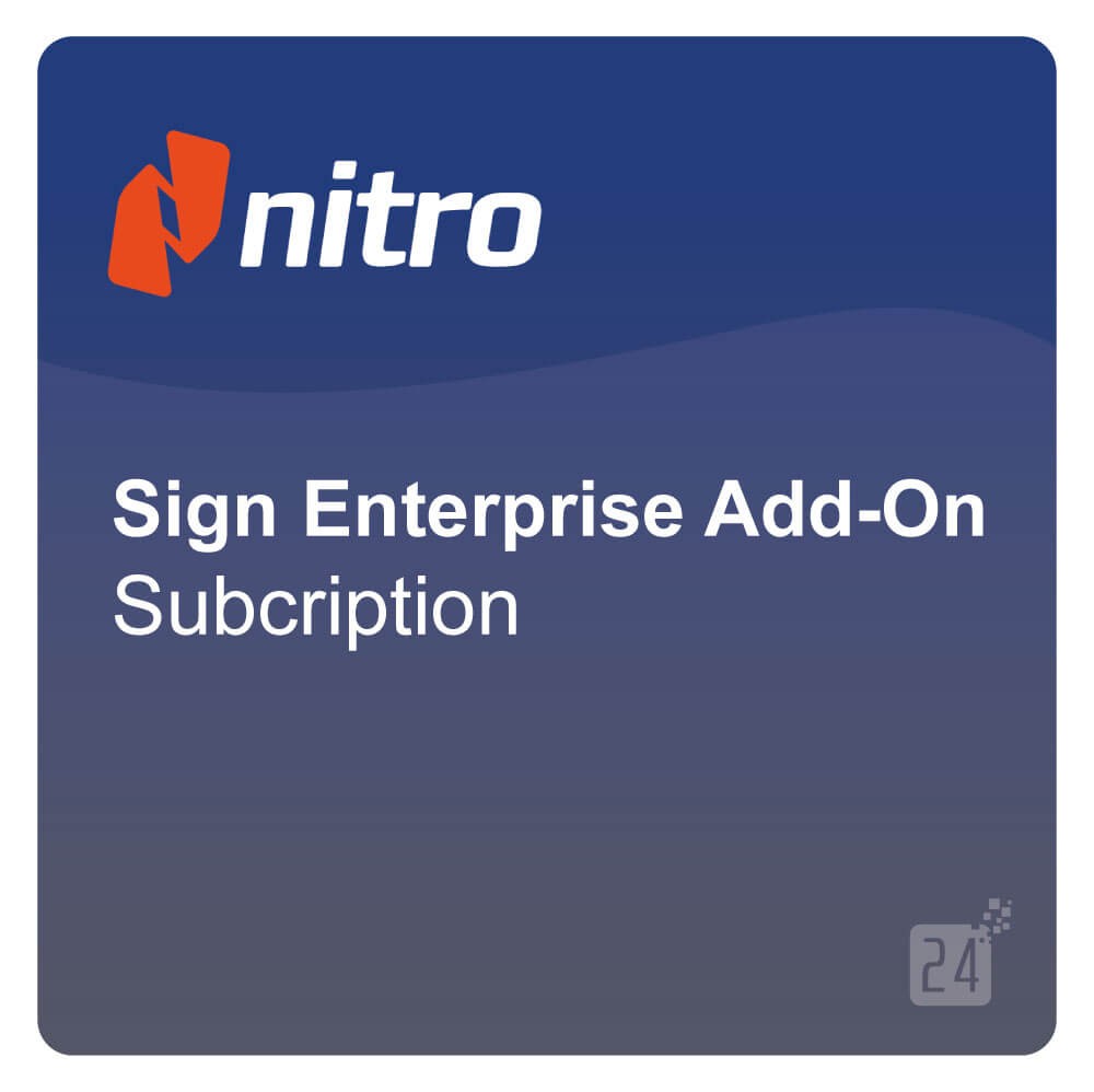 Nitro Sign Enterprise Add-On Subscription ML ESD 1 Jahr 500+ User NS_ENT_1Y_T6