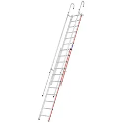 Schiebeleiter Hymer Einhänge-Schiebeleiter 11 & 12 Sprossen teleskopierbar, Länge 3,26 / 5,01 m