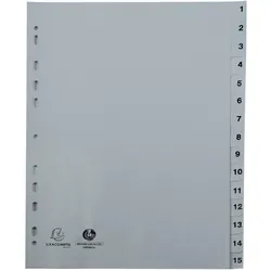 Exacompta Ordnerregister Vollformat 1-15 DIN A4