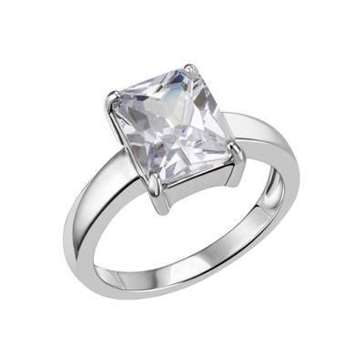 Fingerring FIRETTI "Schmuck Geschenk Silber 925 Silberring Cocktailring Ice Cube-Optik" Gr. 50, silber (silberfarben, kristallweiß), Fingerringe, Damen, 50, Silber 925 (Sterlingsilber), 2,8mm, Fingerring, mit Zirkonia (synth.)