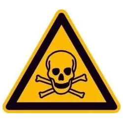 Warnschild giftige Stoffe 200mm Aluminium 11.0164