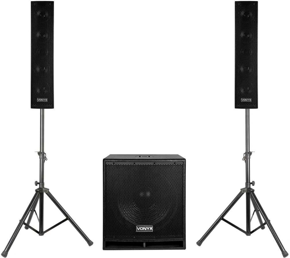 Sistema Som Bi-Amplificado BLUETOOTH/USB/SD/MP3 1000W (VX880BT 2.1) - VONYX