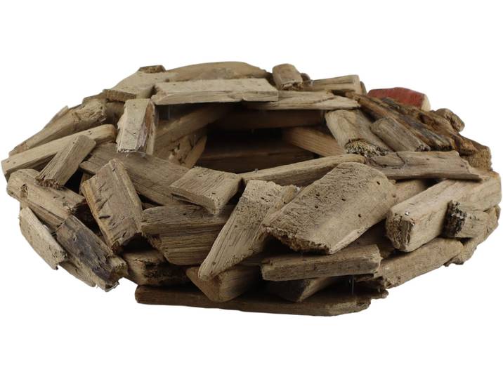 Dekokranz AM DESIGN Holzkranz mit rustikalem Charme , beige (natur), H:5cm Ø:38cm, Holzwerkstoff, Dekokränze, Dekokranz, in natürlicher Optik – ideal für individuelle Dekorationsideen