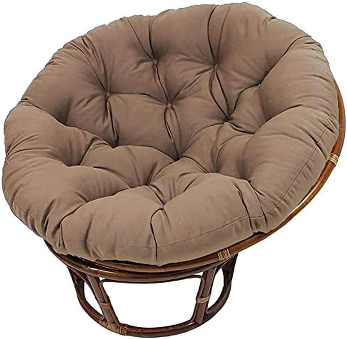 Papasan Stoelkussen Koffie - Eiernest Hangmat Kussen - 80 x 80 cm