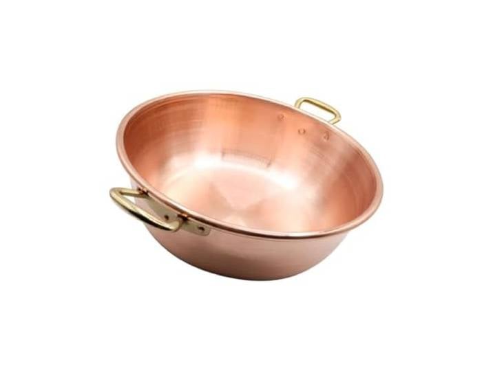 CREARTISTIC Marmeladentopf - Kupfertopf für hausgemachte Marmelade - Topf mit 2 Griffen - 36 cm - handgefertigt - 100% in Italien - reines Kupfer - Handgehämmert