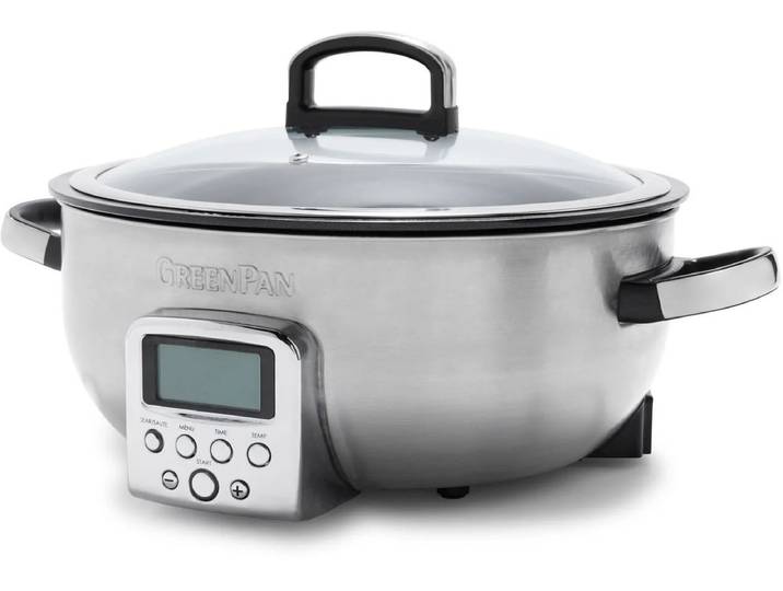 GreenPan Elite Omnicooker Stainless Steel 5.6L - PFAS-vrij