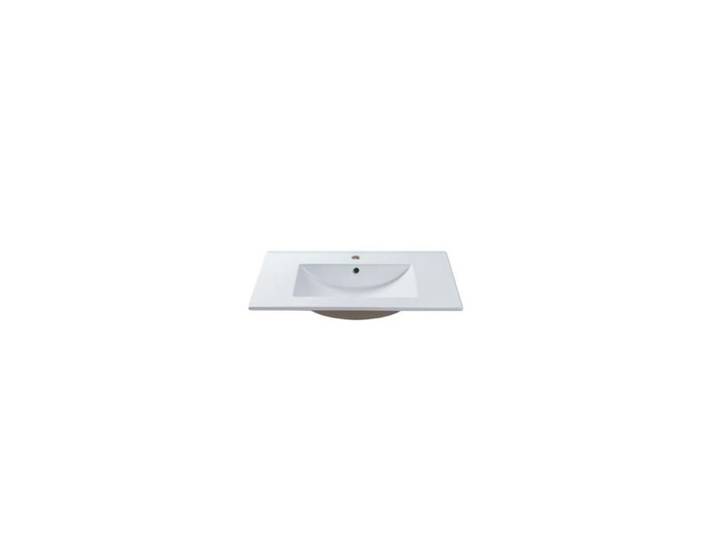 Vasque à encastrer blanche rectangle en céramique - 81 x 46 5 cm - MOTIAC