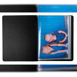 Exacompta 88209E 20x Sichtmappe aus PP 500μ mit 20 glatten Hüllen, transparent, für Format 10x15cm - Farben sortiert