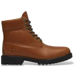 Timberland für Herren. TB0A5RNWAES1 Beigefarbene Heritage-Lederstiefel (45.5), Wohnung, Schnürsenkel, Lässig, Draußen
