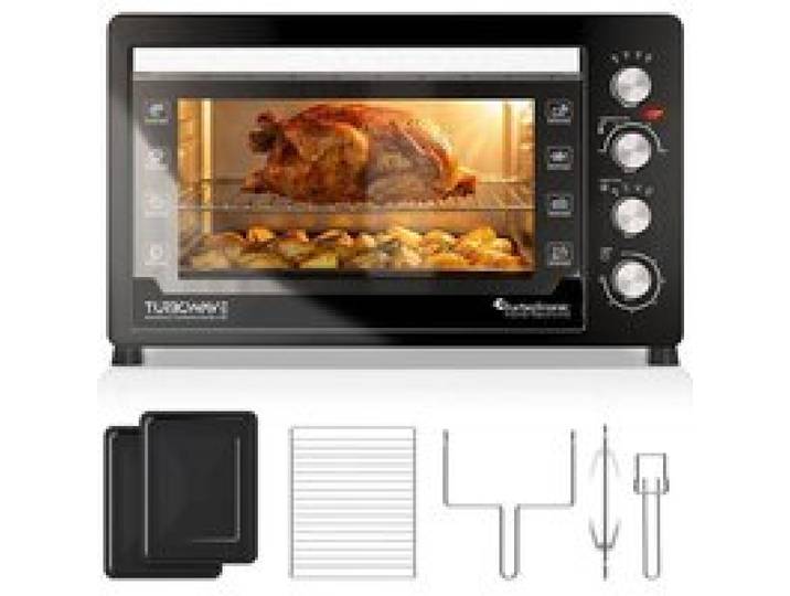 TurboTronic EVS60 - Four électrique 60 L - Four de table chaleur tournante - Mini four - 2500W - 230°C