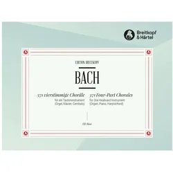 371 vierstimmige Choräle BWV 253-438, Orgel, Fachbücher von Johann Sebastian Bach