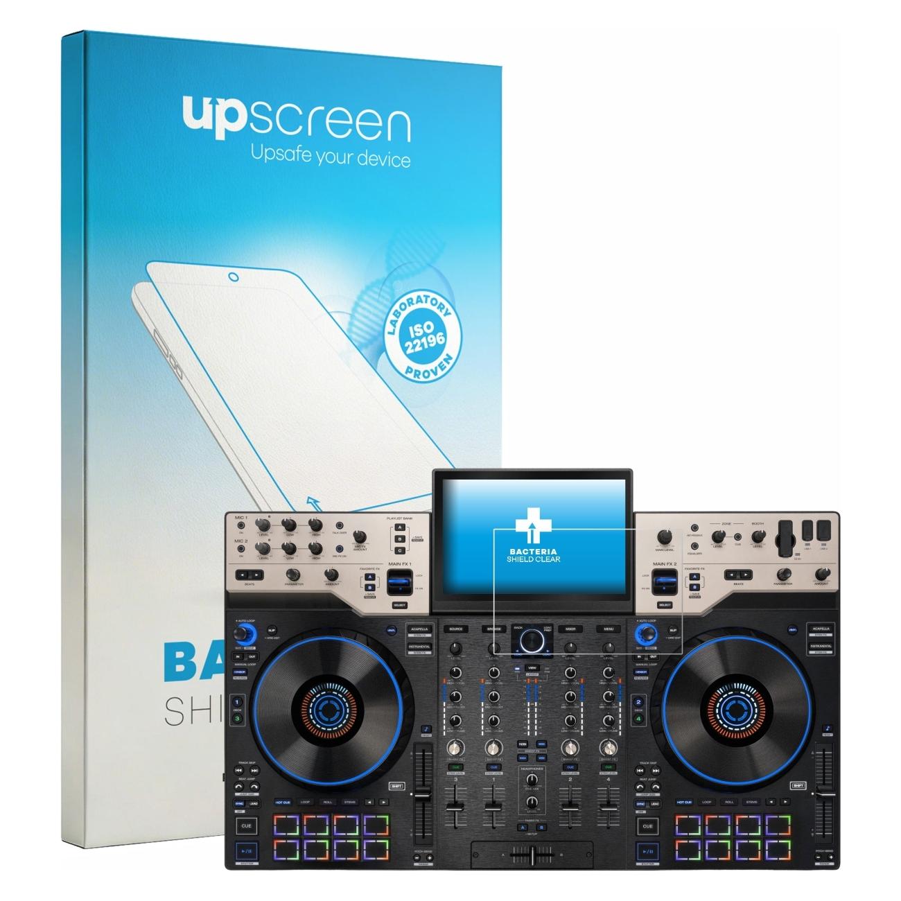 upscreen Schutzfolie für Denon DJ Prime 4 G2 Displayschutz Displayschutzfolie Folie Klar antibakteriell (2065051)
