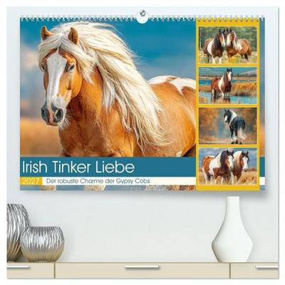 Irish Tinker Liebe. Der robuste Charme der Gypsy Cobs (hochwertiger Premium Wandkalender 2027 DIN A2 quer), Kunstdruck in Hochglanz