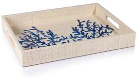 Zodax Coral Lagoon Natural Fiber Raffia Serving Tray