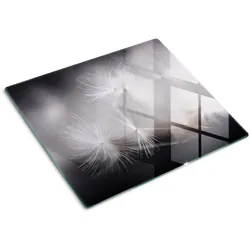 GLASPLATTE 60x52 cm Löwenzahn
