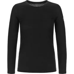SUPER.NATURAL Damen Langarmshirt W BASE CREW NECK 230, Größe L in Schwarz Schwarz