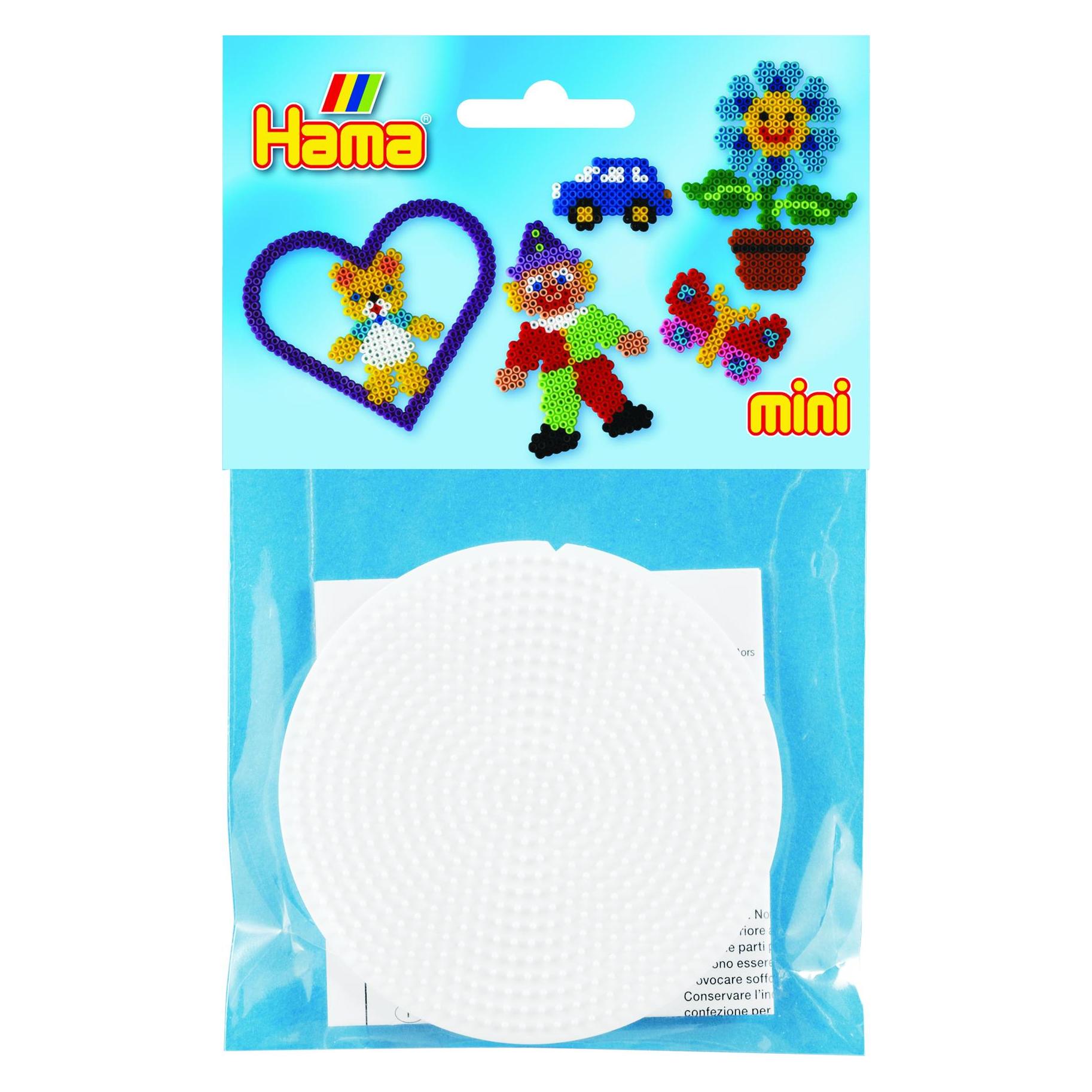 Hama mini 2stk stiftplader runde Ø8cm (385205)