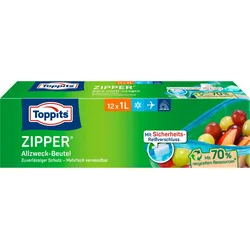 Toppits Gefrierbeutel ZIPPER 1,0 l