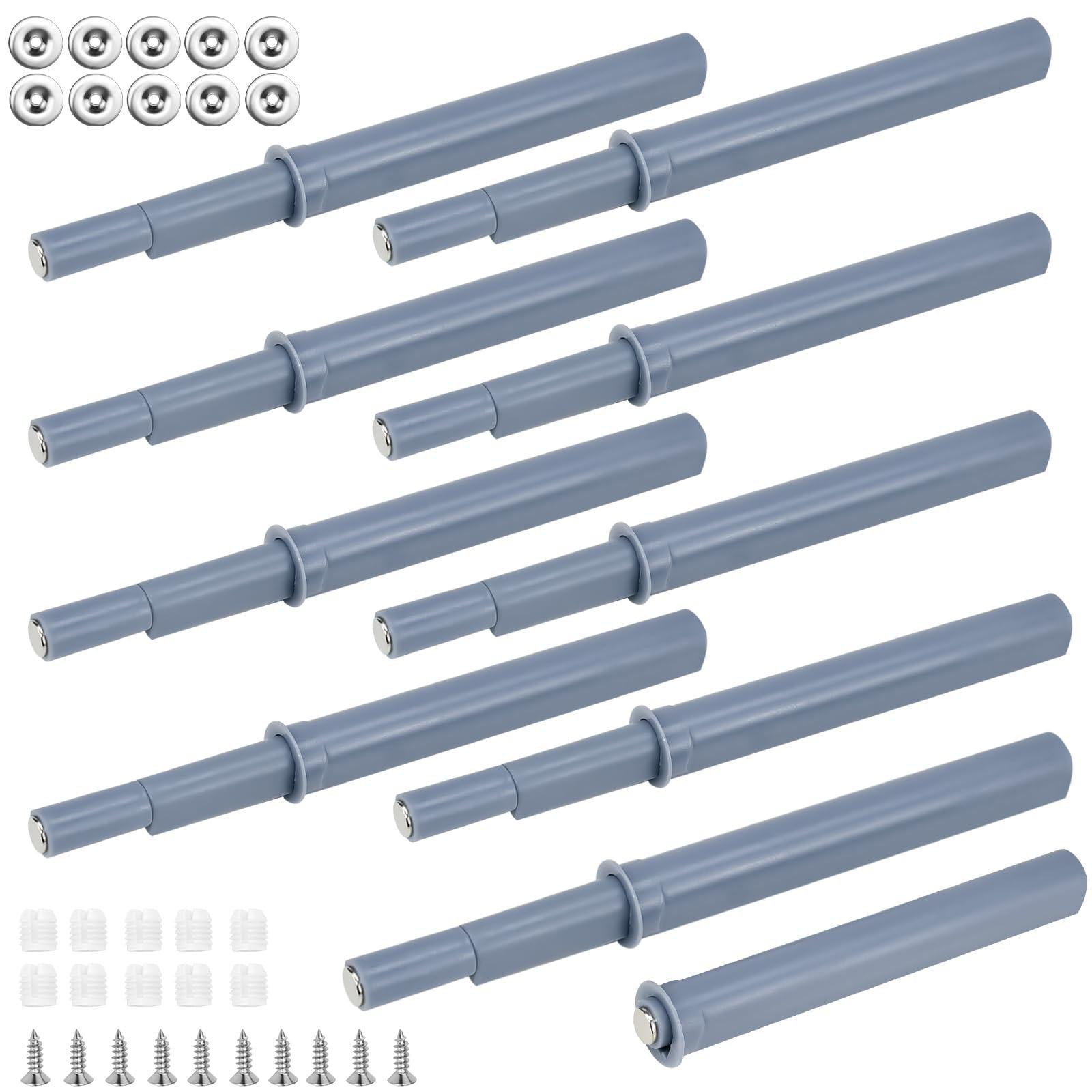 Selius 10 stuks magnetische push-to-open meubeldeursloten met drukdeuropener