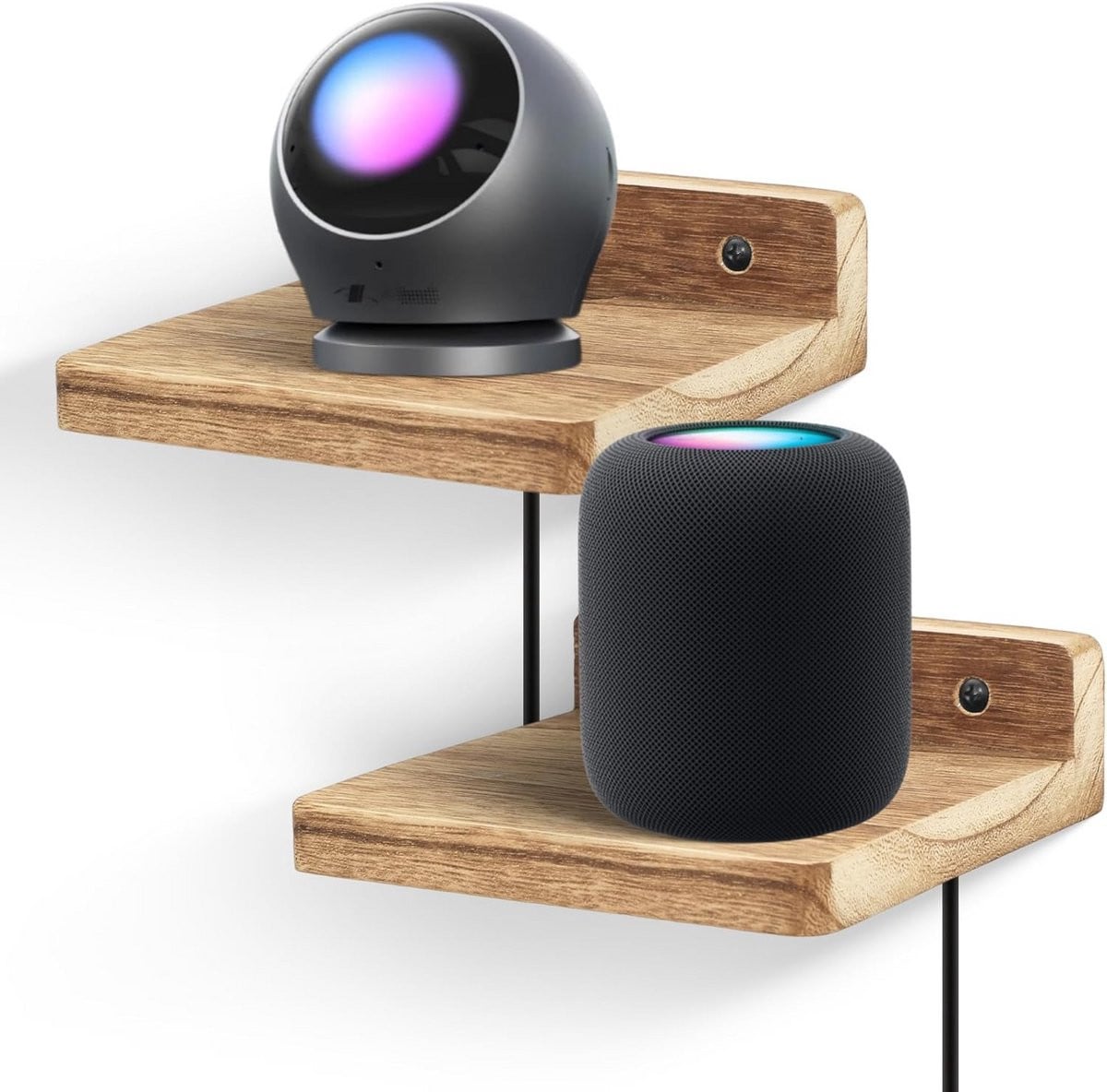Zwevende Wandplank Set van 2 - Mini Presentatierek voor Babyfoon, Speaker of Decoratie