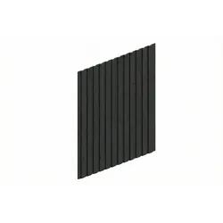 Skan Holz Carport Seitenwand - Deckelschalung Seitenwand: 230 x 330 cm anthrazit
