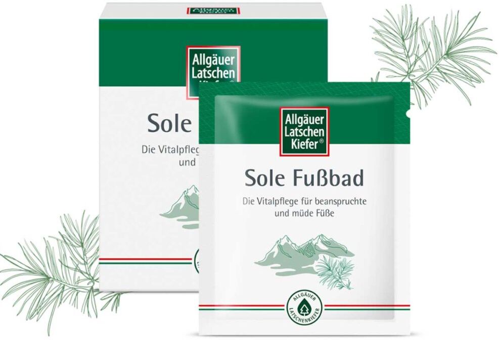 Allgäuer Latschenkiefer Sole Fußbad 10X10g