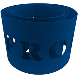 zaun|zu® Sichtschutzstreifen PREMIUM Frohe Weihnachten Enzianblau 2,55m