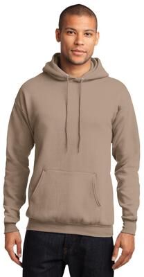 Port & Company PC78H Co Core Fleece Pullover Hooded Sweatshirt in Sand size 3XL