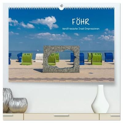 Föhr - Nordfriesische Insel Impressionen (hochwertiger Premium Wandkalender 2027 DIN A2 quer), Kunstdruck in Hochglanz