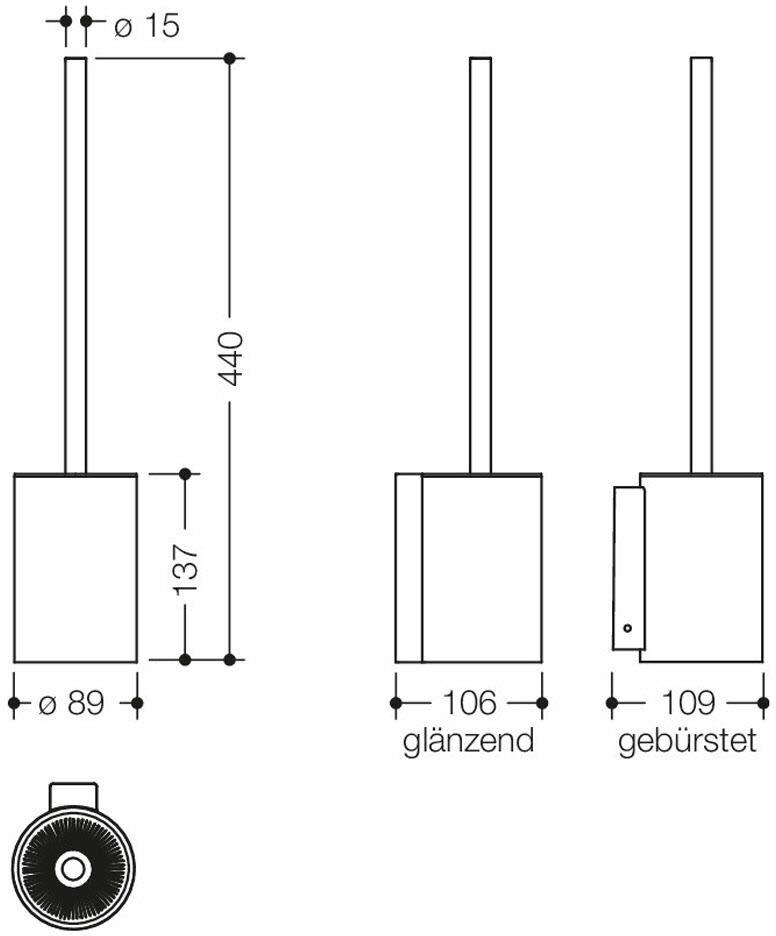 HEWI System 900 WC-Bürstengarnitur