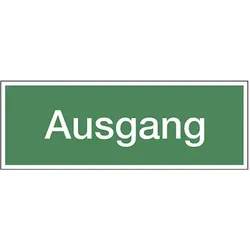 LimarLite Rettungszeichen Textschild »Ausgang« 29,7 x 10,5 cm Folie (0,4 mm), 29.7x10.5 cm