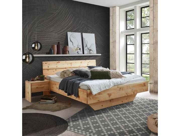 Bett Lautaro Komfort Zirbe Massivholz 160x200cm landhaus, höhenverstellbar