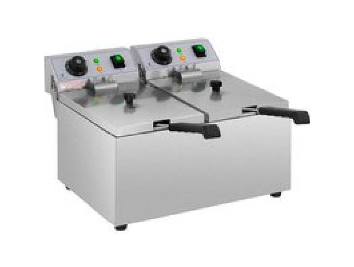 Friteuse électrique professionnelle restaurant 2 x 8 litres 230 volts 14_0001793