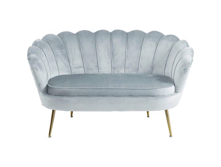 Livetastic 2-Sitzer-Sofa, Hellgrau, Metall, 136x78x77 cm, Wohnzimmer, Sofas & Couches, Sofas, 2-Sitzer Sofas