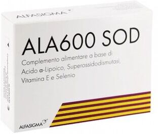 Alasod Complemento Alimentar 600 Ácido Alfa-Lipóico 20 comprimidos