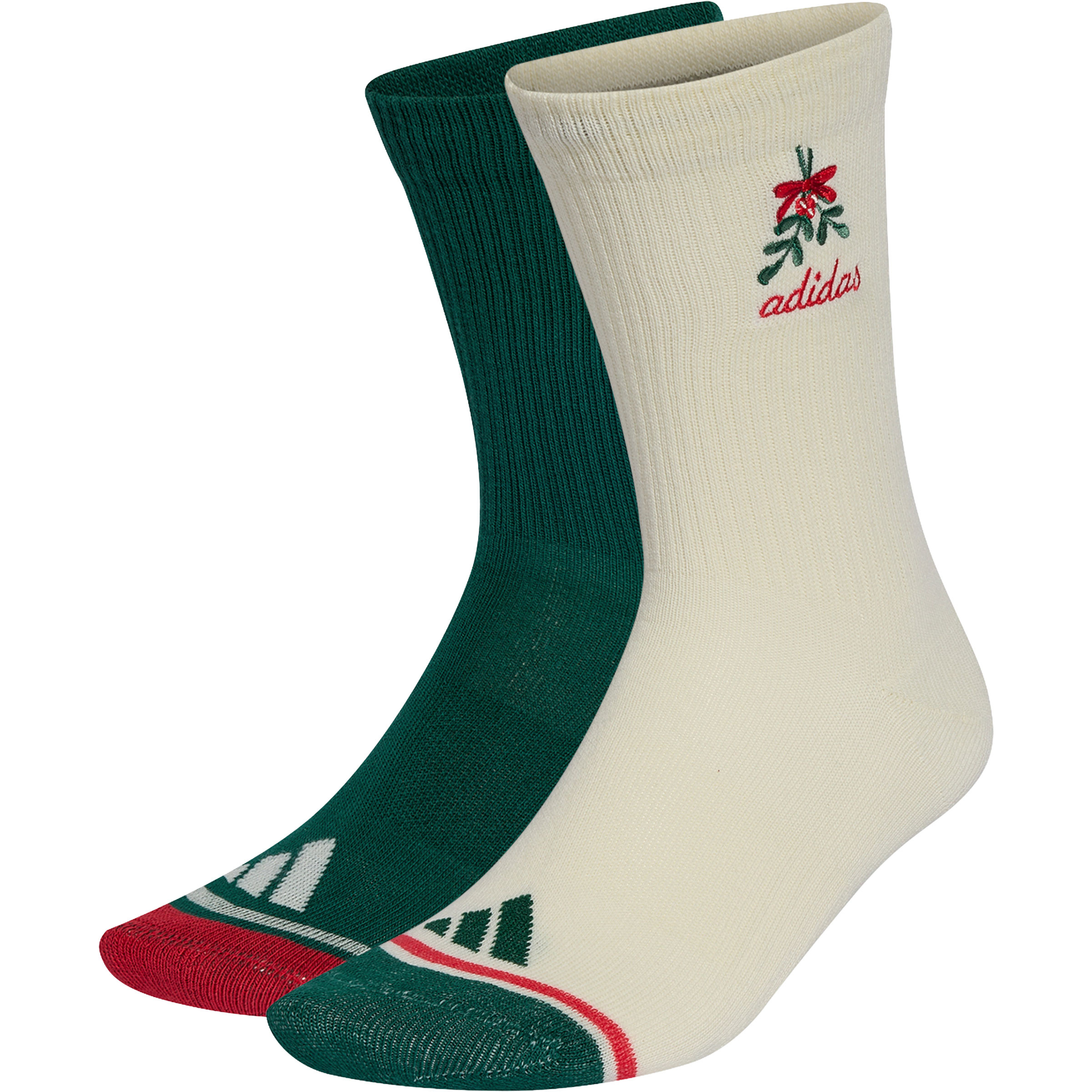 adidas X-Mas 2er Pack Freizeitsocken gruen Größe 43 Lifestyle Widerstandsfähig