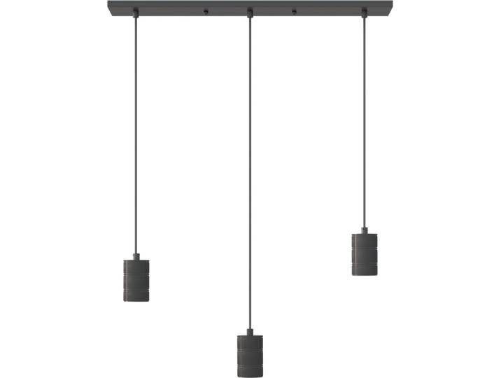 Calex Retro Plafondlamp - 3x E27 - Hanglamp Industrieel - 10 x 70 cm Pendellamp - Zwart