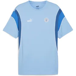Puma, Herren, Sportshirt, MCFC FtblArchive Tee (M), Blau