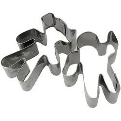 HTI-Living Ausstechformen 2 Teilig, Ausstechformen, Silber